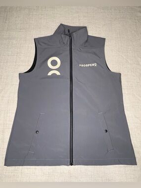 Prospero Women's Gray Softshell Vest with Stand Collar